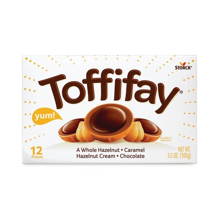 Storck Toffifay Caramel Candy, 3.5 oz Box, 4PK 761801